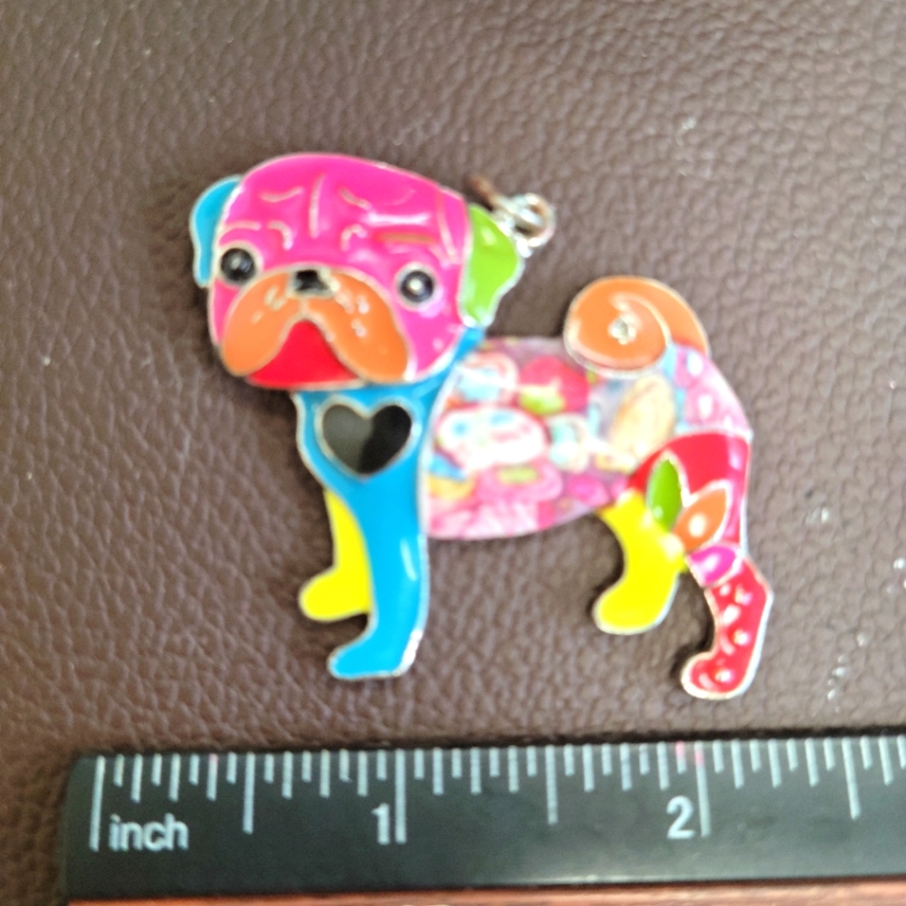 ADORABL PUG PENDANT New, Beautiful RARE